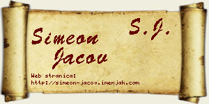 Simeon Jačov vizit kartica